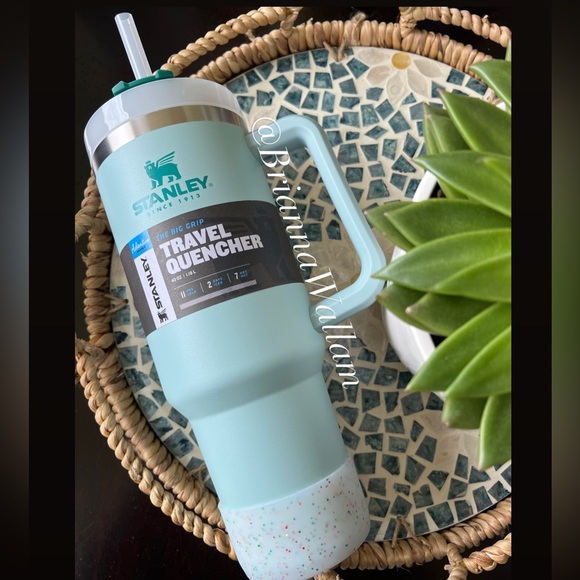 Stanley Other - Stanley SEAFOAM Adventure Quencher 40 oz Travel Tumbler NWT w Booty